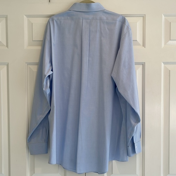 Brooks Brothers Slim Fit Light Blue Non-iron Cotton Oxford, 18-36 - Picture 3 of 5